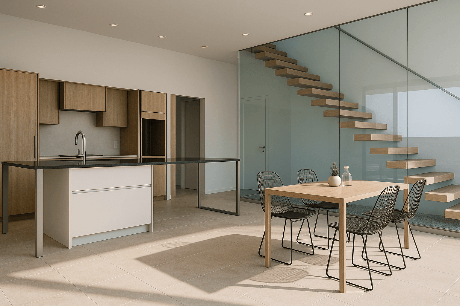 Minimalist Kitchen Interior - After